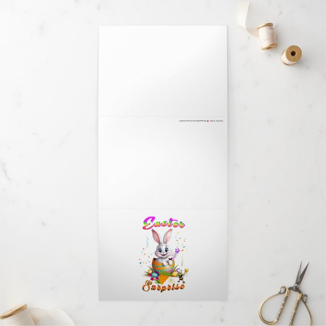 Easter Surprise Tri-Fold Card (Outside)