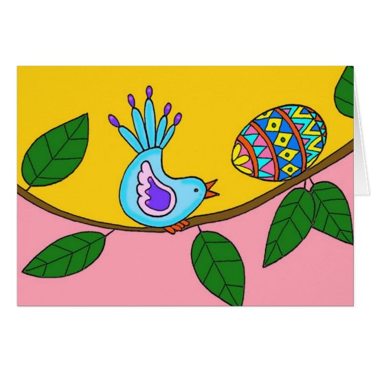 Easter Surprise Ukrainian Folk Art Card