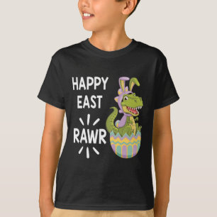 Easter T Rex Dinosaur Bunny Egg Happy Eastrawr Tod T-Shirt