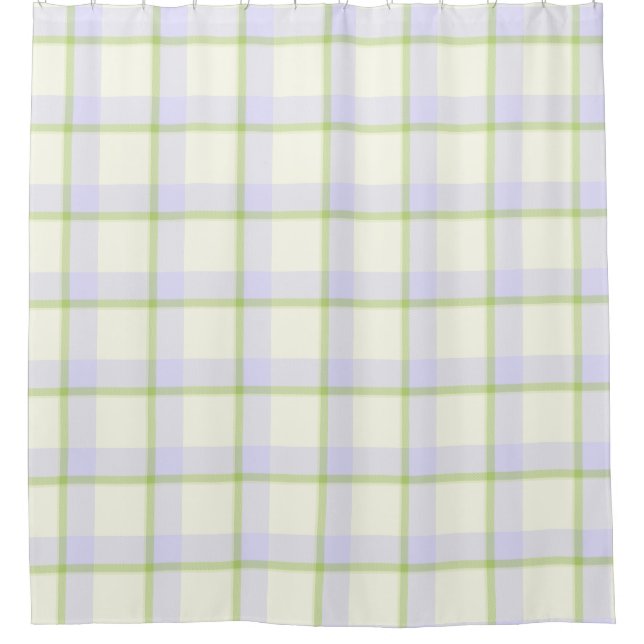 Easter Tartan Elegant Shower Curtain (Front)