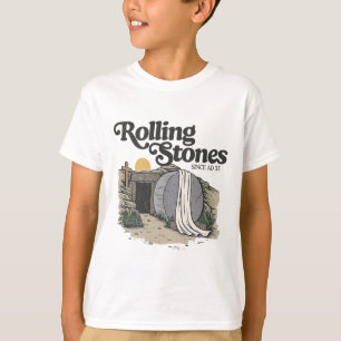 Easter The Stone Was Rolled Away He Is Alive Retro T-Shirt