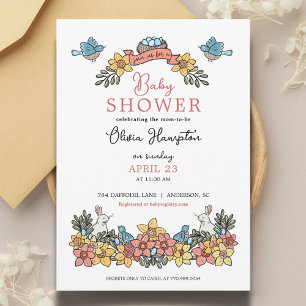 Easter Themed Baby Shower for Girls Invitation