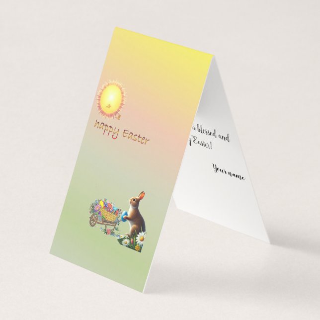 Easter themed vertical Greeting Card (Front)