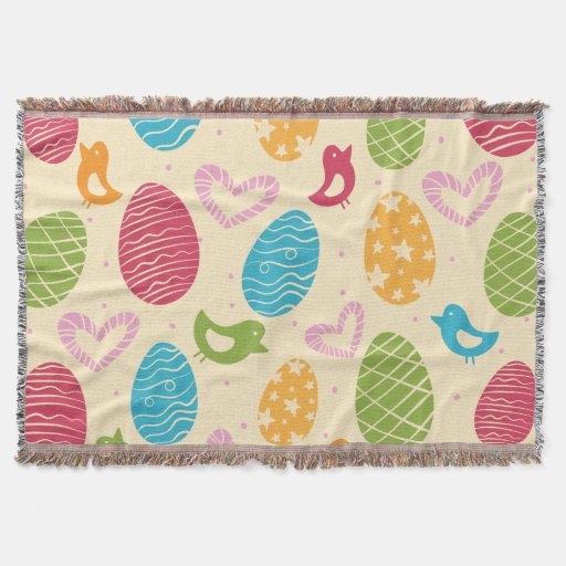 Easter throw blanket with colourful Easter eggs - 62.55 Easter throw blanket with colourful Easter eggs
