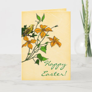 Easter TIger Lily Personalised Holiday Card