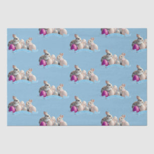 Easter Tissue Paper Two Rabbits & Easter Eggs