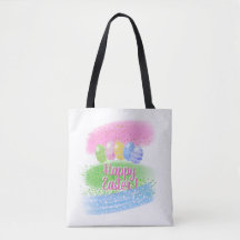 Easter Tote Bags, easter gift, Happy Easter Tote