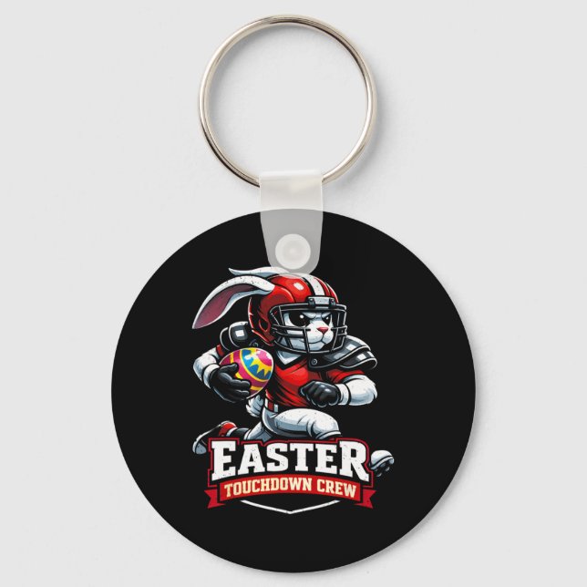 Easter Touchdown Crew Footll Lover  Key Ring (Front)