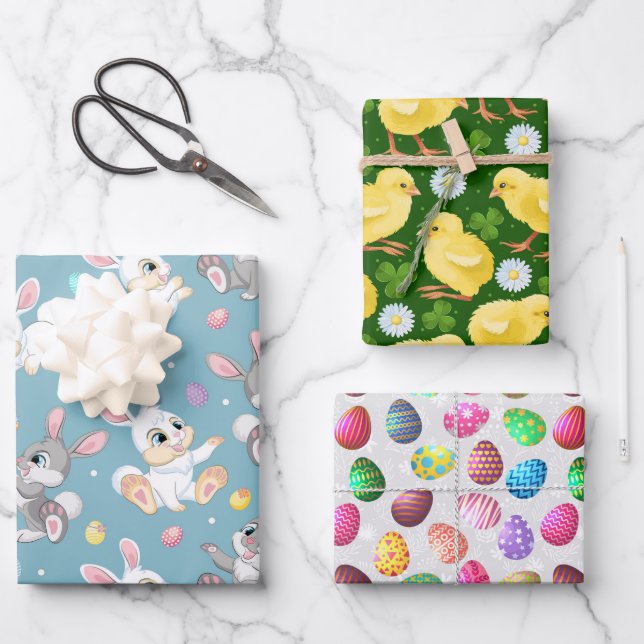Easter Treats Wrapping Paper Sheet (Front)