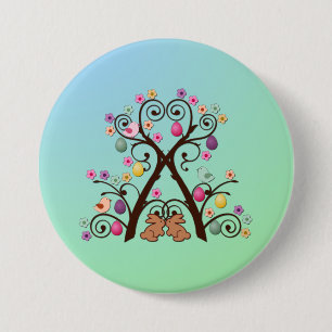 Easter Tree 7.5 Cm Round Badge