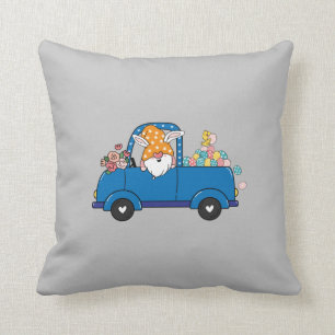 Easter truck spring gnome baby T-Shirt Cushion