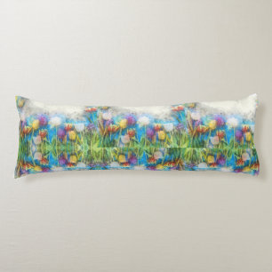 Easter Tulips Body Cushion