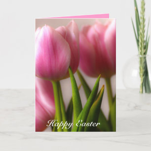 Easter Tulips Greeting Holiday Card