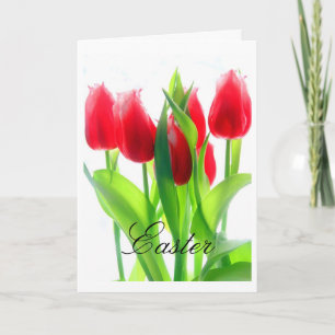 Easter Tulips Holiday Card