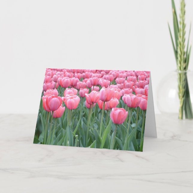 Easter Tulips Holiday Card (Front)