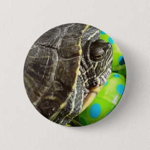 Easter Turtle 6 Cm Round Badge