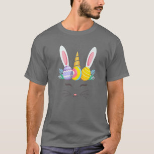 Easter Unicorn Cute Bunnycorn Rabbit Egg Hunt Day T-Shirt
