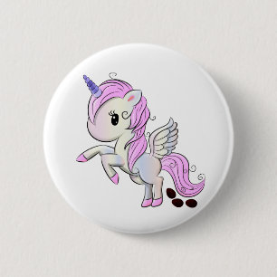 Easter Unicorn Pegasus Chocolate Egg Poop 6 Cm Round Badge