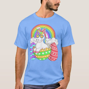 Easter Unicorn Shirt With Eggs Happy Easter Boys G
