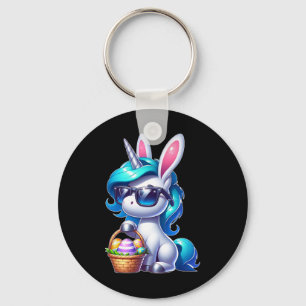 Easter Unicorn Shirt With Eggs Happy Easter Boys G Key Ring