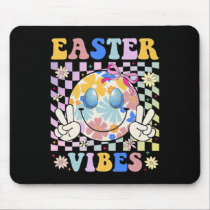Easter Vibes Coquetee Smile Bunny Peace Retro Groo Mouse Mat