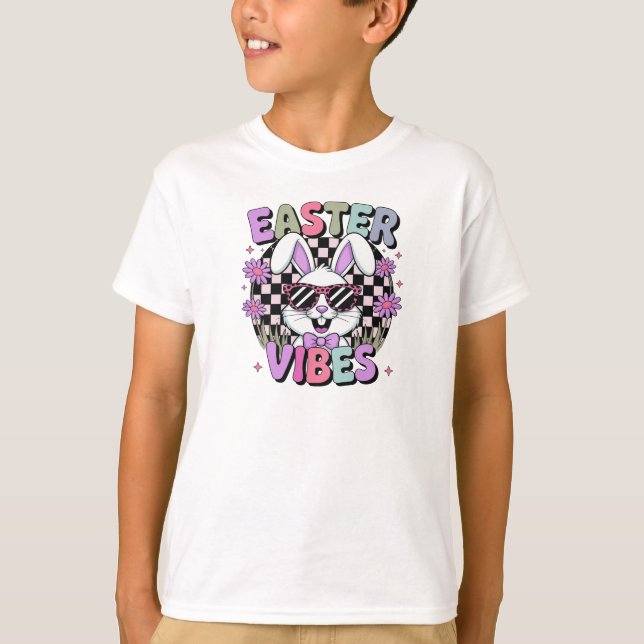 Easter Vibes Kids T-Shirt (Front)