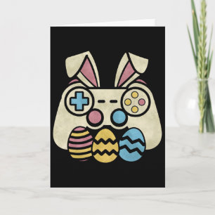 Easter Video Game Bunny Eggs Gaming Gamer Boys Men Card