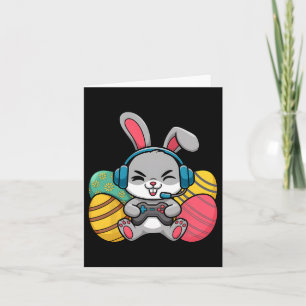 Easter Video Game Bunny Eggs Gaming Gamer Boys Men Card