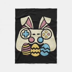 Easter Video Game Bunny Eggs Gaming Gamer Boys Men Fleece Blanket