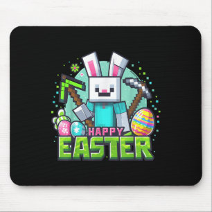 Easter Video Game Bunny Eggs Gaming Gamer Boys Men Mouse Mat
