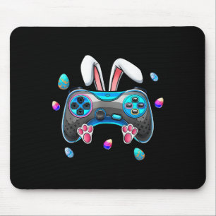 Easter Video Game Bunny Eggs Gaming Gamer Boys Men Mouse Mat