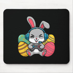 Easter Video Game Bunny Eggs Gaming Gamer Boys Men Mouse Mat
