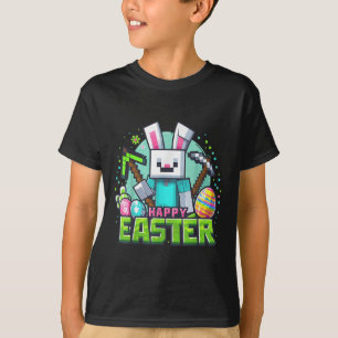 Easter Video Game Bunny Eggs Gaming Gamer Boys Men T-Shirt