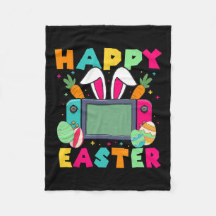 Easter Video Game Bunny Gaming Controller Gamer Bo Fleece Blanket