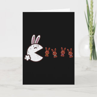 Easter Video Game Eating Bunnies Gaming Boys Kids  Card