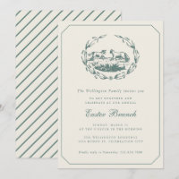 Easter Vintage Lambs Elegant Sage Green Brunch