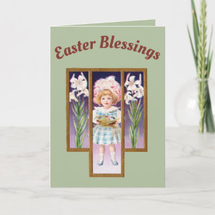 ~ EASTER VINTAGE PICTURE ~ Circa 1912 ~ Holiday Card