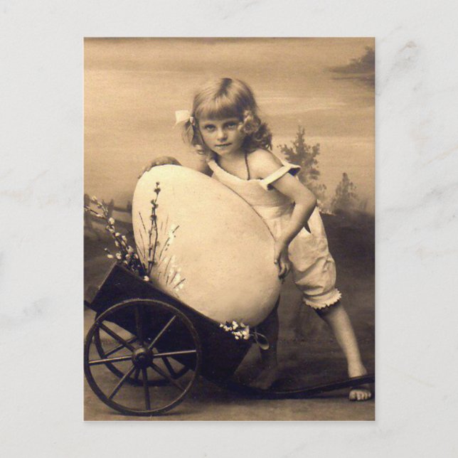 Easter vintage picture holiday postcard (Front)