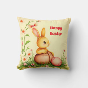 Easter Vintage Rabbit Holiday Collection Cushion