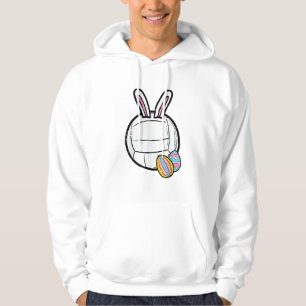Easter Volleyball Bunny Sports Player Women Girls  Hoodie