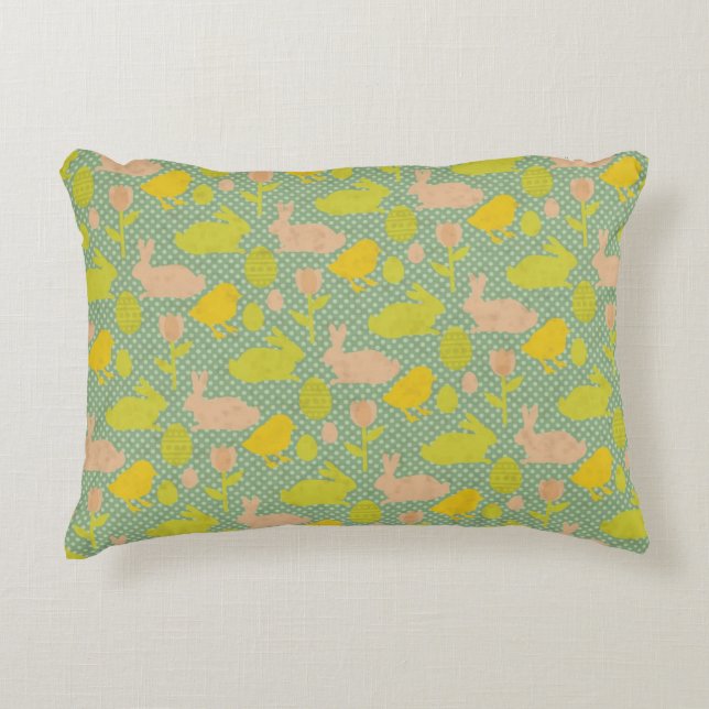 Easter Wallpaper Decorative Cushion (Front)