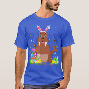 Easter Walrus Fish Bunny Egg Hunting Walrus Easter T-Shirt