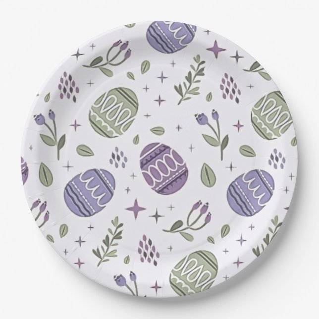 Easter, wedding, special occasion Paper Plates (Front)