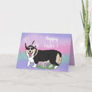 Easter Welsh Corgi Pup Card