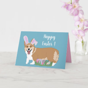 Easter Welsh Corgi Pup  Card