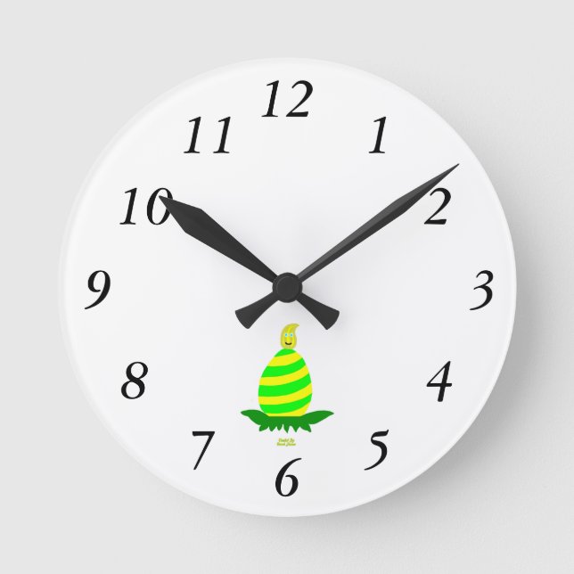 Easter Wishes Acrylic Wall Clock (Front)