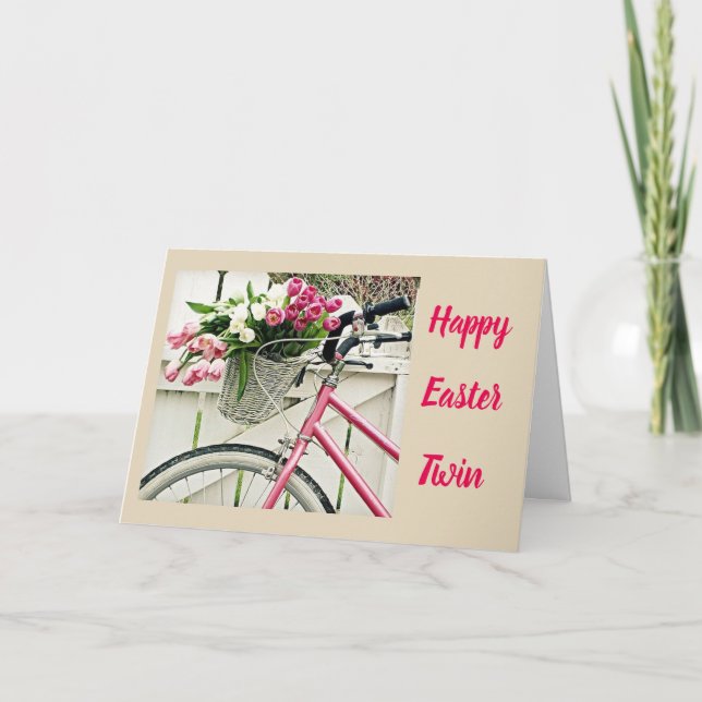 ***EASTER WISHES*** FOR MY **TWIN*** CARD (Front)