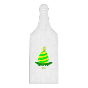 Easter Wishes Glass Cutting Board Paddle