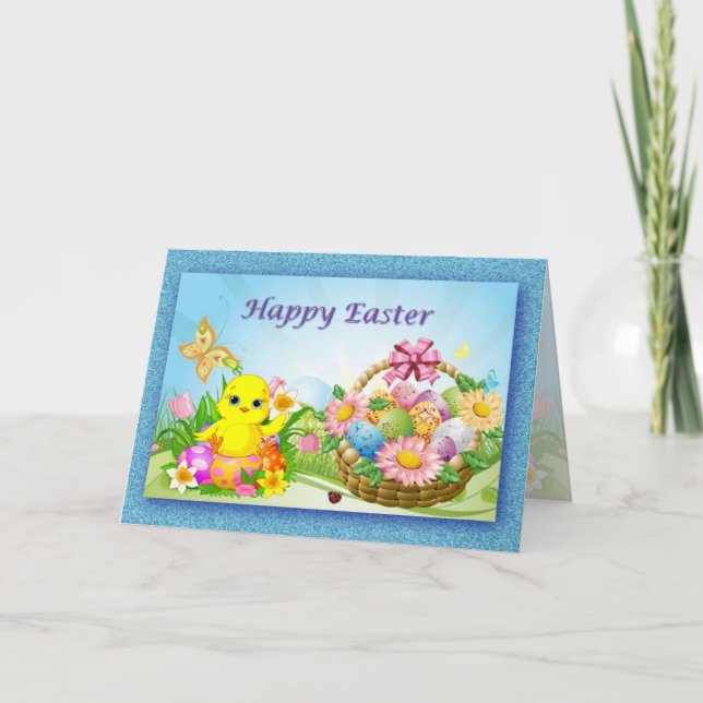 Easter Wishes Holiday Card (Front)