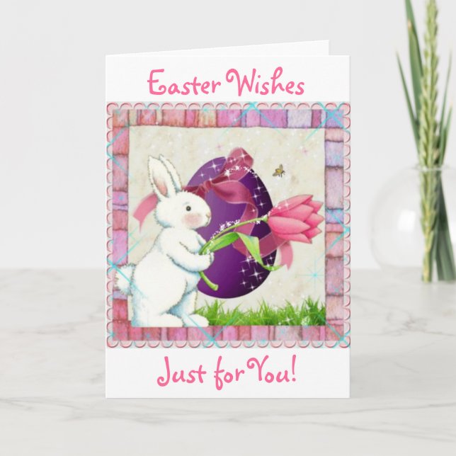 Easter Wishes Holiday Card (Front)
